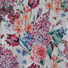 Papier - servítka Kvety - Flower composition - 9233056_