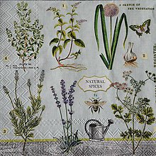 Papier - servítka Bylinky - Herbs garden - 9233088_