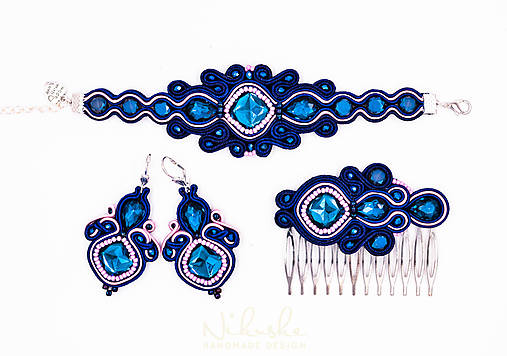 Sady šperkov - Soutache sada na želanie - 9237334_