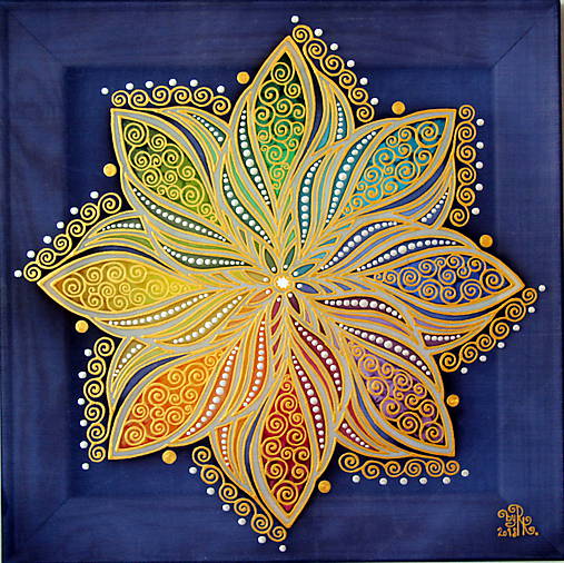 Obrazy - Mandala energie a pohybu - 9239876_