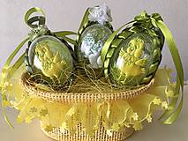 Dekorácie - Veľkonočné vajíčko s kuriatkom/zajačikom / - 9241323_