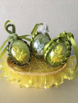 Dekorácie - Veľkonočné vajíčko s kuriatkom/zajačikom / - 9241326_