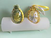 Dekorácie - Veľkonočné vajíčko s kuriatkom/zajačikom / - 9241344_