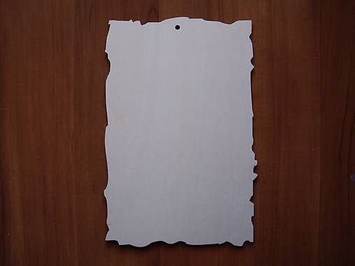 Polotovary - Tabulka atypická - listina 27x18 cm - 9243334_