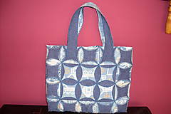 Nákupné tašky - päťdesiat odtieňov modrej - 9239596_
