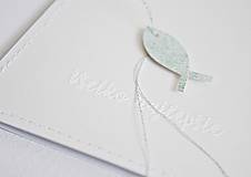 Papiernictvo - Pozdrav rybky - mint - 9247951_