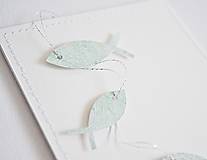 Papiernictvo - Pozdrav rybky - mint - 9248044_