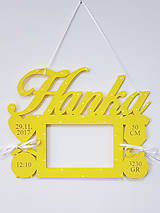 Dekorácie - Drevené meno na fotorámiku Purple - 9243958_