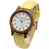 Náramky - Drevené hodinky Sissy (Žltá) - 9245052_