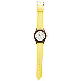 Náramky - Drevené hodinky Sissy (Žltá) - 9245053_