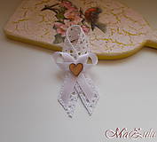 Svadobné pierka - svadobné pierko Vintage biele - 9253652_