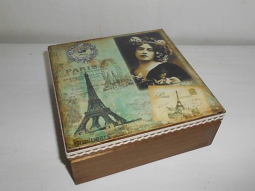 Krabička vintage Paríž