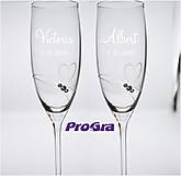 Nádoby - Victoria - svadobné poháre 2ks - 9265764_