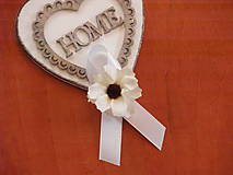 Svadobné pierka - Č. 232 Pierka s ivory kvetom - 9268319_