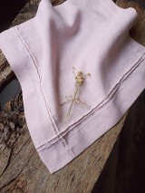 Úžitkový textil - Ľanový obrúsok Obsession Greyish Pink - 9267720_