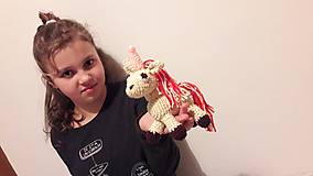 Hračky - koník/ unicorn -ik   (smotanový ) - 9268354_