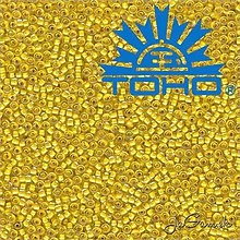Korálky - Toho Rokajl 11/0 - Inside-Color Crystal/Yellow Lined č.192 25g - 9270057_