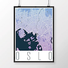 Obrazy - OSLO, moderné, modro-fialové (A3) - 9270387_