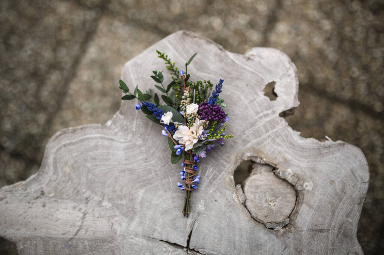 Pierko pre ženícha "noc s vôňou levandule"