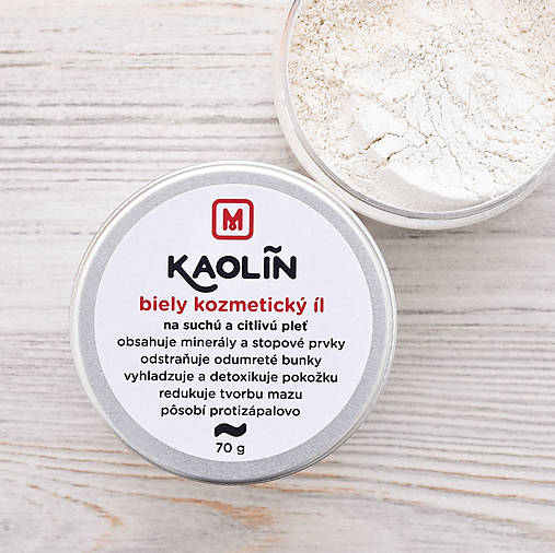 Kaolín - biely kozmetický íl 70 g