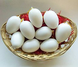 Polotovary - AKCIA!!! Plastové vajce/vajíčko, s uškom na zavesenie, 1 ks - 9274475_