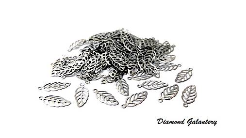 Komponenty - Prívesok Lístok 13x6 mm - 9276212_