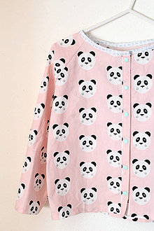 Detské oblečenie - pyžamový vrch (Panda) - 9278662_