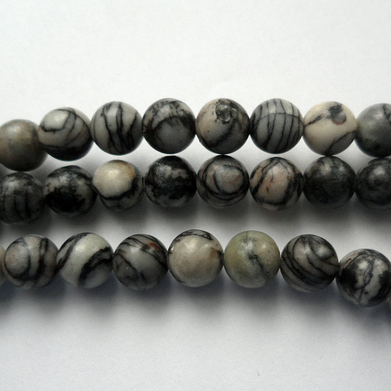 Jaspis-1ks (6mm-čierny tkaný)