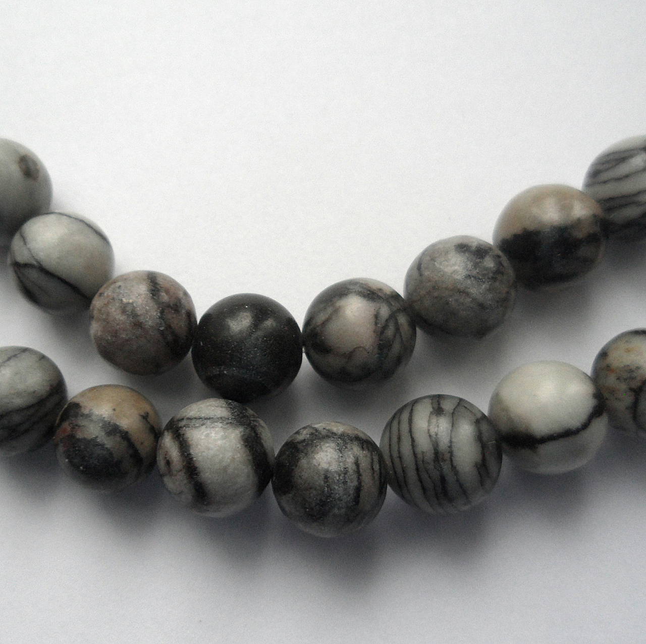 Jaspis-1ks (8mm-čierny tkaný)