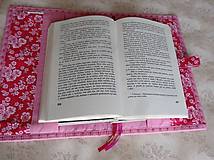 Papiernictvo - Obal na knihu - ružové pásiky - 9281219_