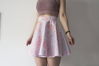 Sukne - Skater Skirt blue-pink - 9285710_