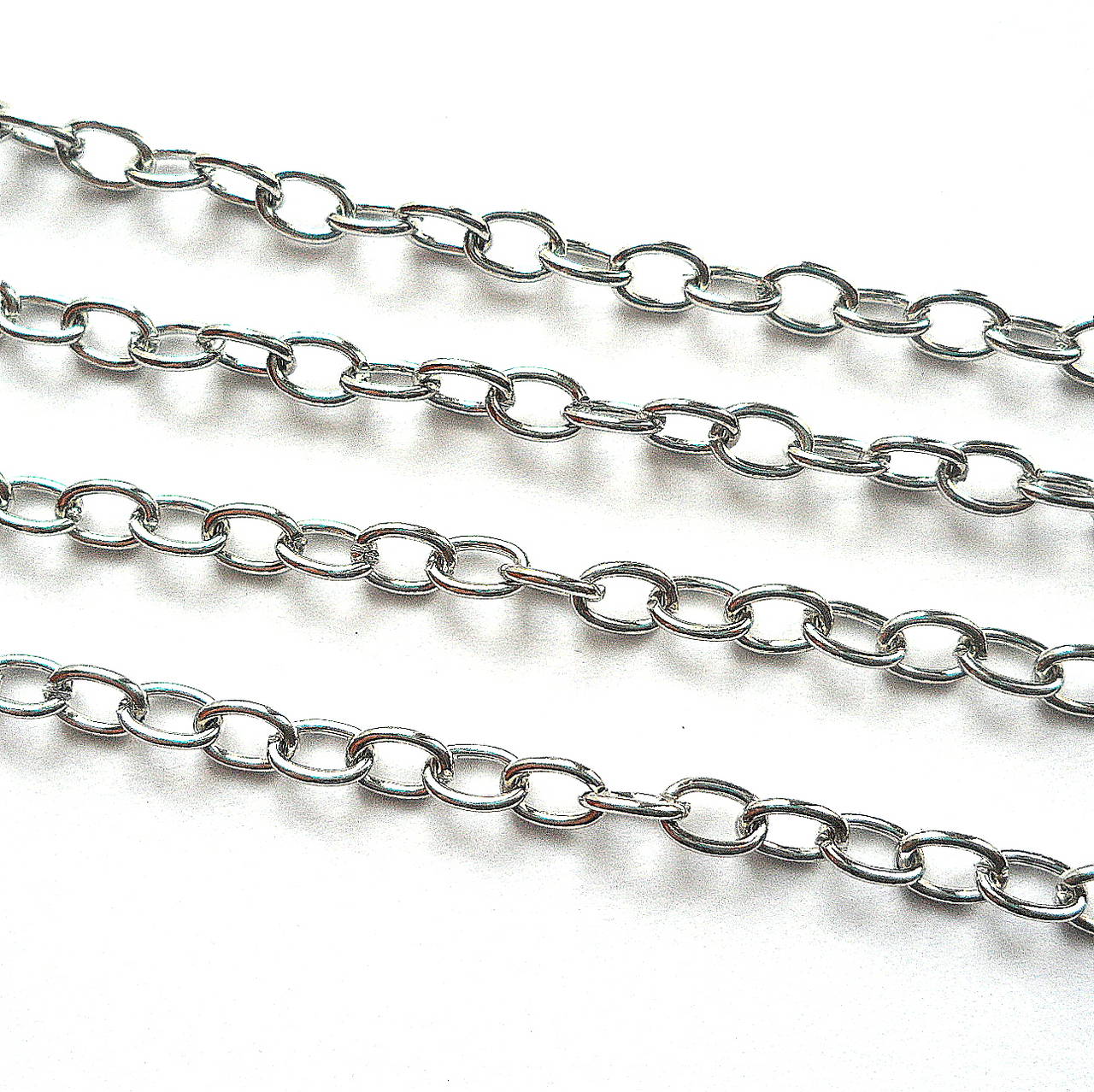 Retiazka 6x4mm-platina-1m