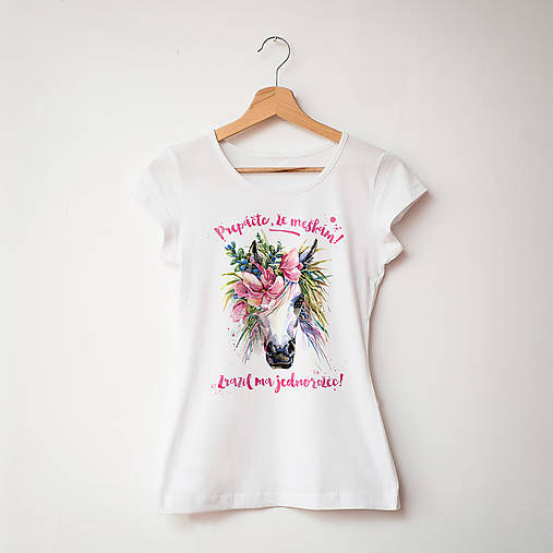 Topy, tričká, tielka - Zrazil ma jednorožec! - 9292147_