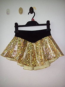 Detské oblečenie - Lesklá sukňa na krasokorčuľovanie - 9296313_