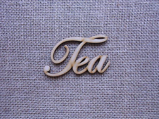 Výrez z preglejky - Tea, 9 cm