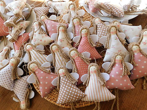 Darčeky pre svadobčanov - Svadobné anjeliky pre hostí - 9299134_