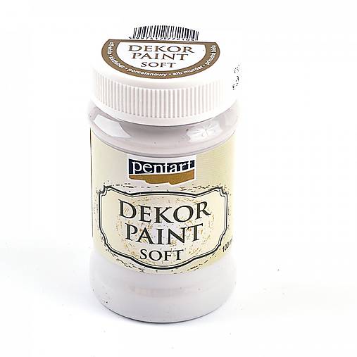 Farby-laky - Dekor Paint Soft- 100 ml -krémovo biela - 9303144_