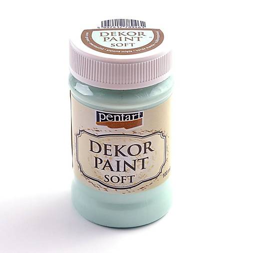 Farby-laky - Dekor Paint Soft 100 ml-mätovo zelená - 9303162_