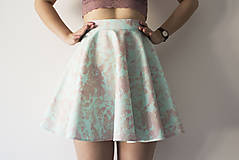 Sukne - Skater Skirt green-pink - 9310743_