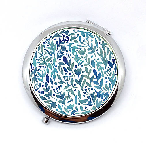 Zrkadielka - Zrkadielko - modré kvietky (Kvietky bez textu) - 9307328_