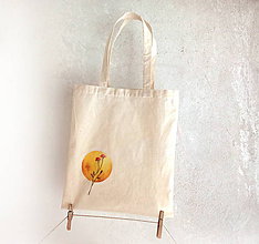 Nákupné tašky - Taška nákupná Kvet na žltej - 9308327_