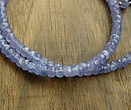 Náhrdelníky - Tanzanitový náhrdelník - 9314361_