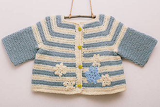 Detské oblečenie - Háčkovaný svetrík snehovej kráľovnej - 9316327_