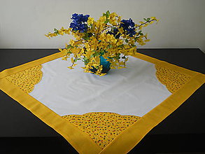 Úžitkový textil - Jarný obrus - žltý - 9320746_