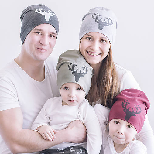 Čiapky, čelenky, klobúky - Čiapka jeleň - 9324990_