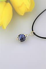 Náhrdelníky - prívesok sodalit v striebre - 9330228_
