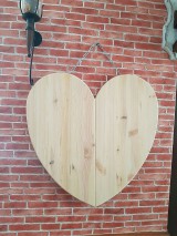 Dekorácie - Srdce z dreva 60 x 60cm - 9329101_