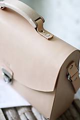 Veľké tašky - Veľká kabelka na  rameno MAXI SATCHEL BAG NATURAL - 9335438_