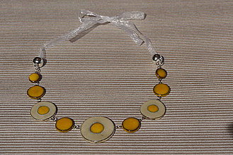 Náhrdelníky - Keramický náhrdelník Volské oko - 9340785_