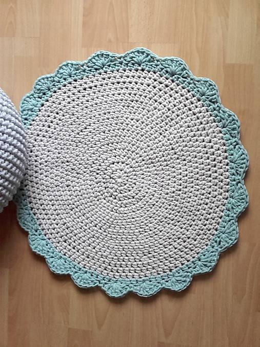 Úžitkový textil - Simplicity koberček linen mint - 9342847_